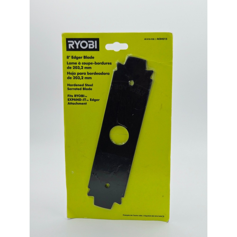 Ryobi 8 In Edger Blade AC04215 Hardened Steel Serrated for Expand-It Edger NEW